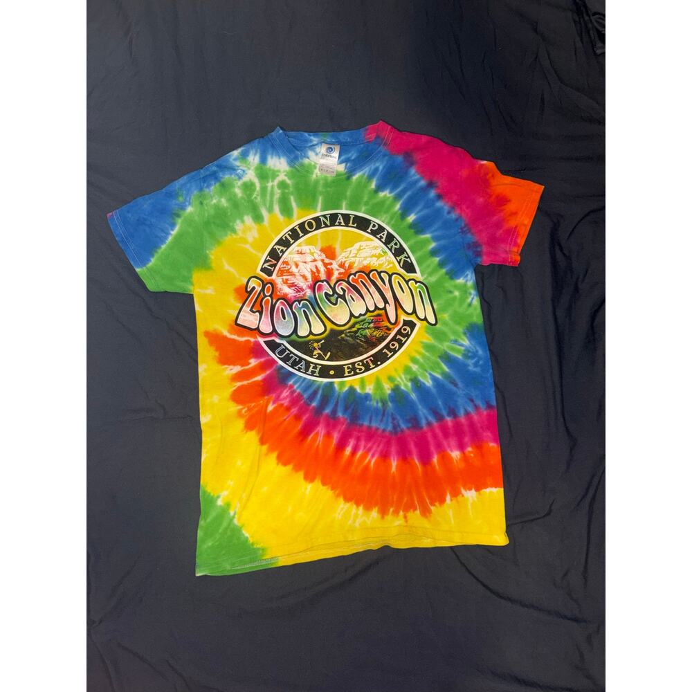 Tie Dye Zion Canyon Short Sleeve T Shirt size small